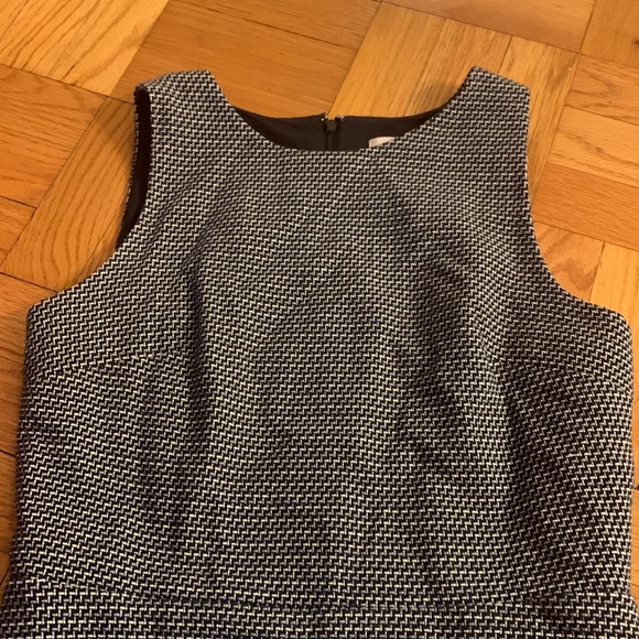 Loft Twill Fit n Flare Blue Dress Size 4 - Picture 7 of 7